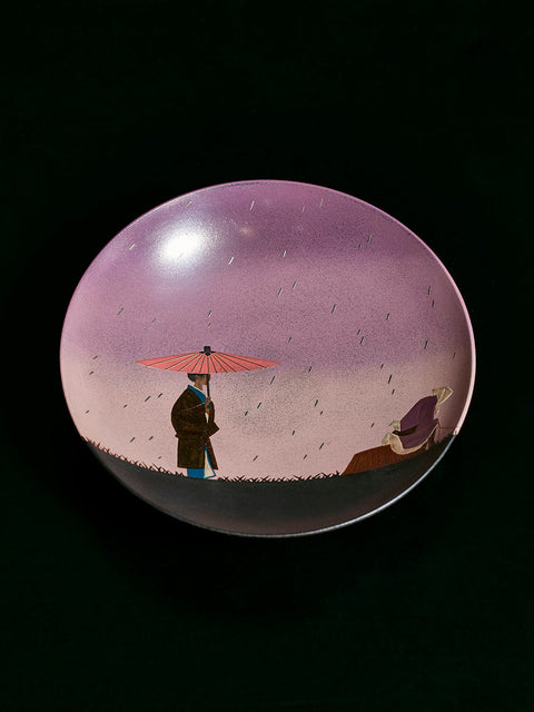 盃　極薄　化鳥蒔絵　傘｜若宮隆志