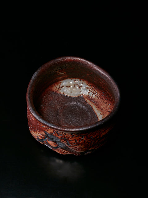 紅志野茶盌｜加藤亮太郎（別角度）