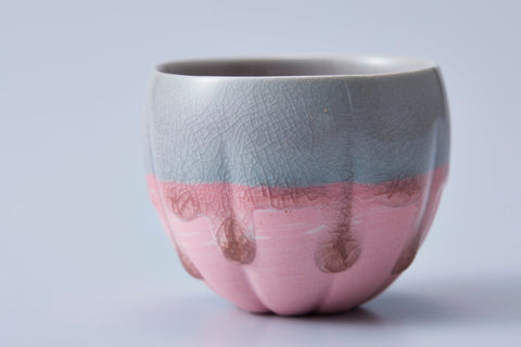 Sake Cup, Pink Greige Neriage | Tomoyuki Hoshino (alternate view)