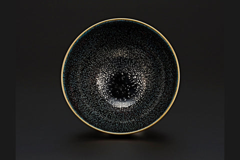 見立漆器　油滴天目蒔絵椀｜若宮隆志