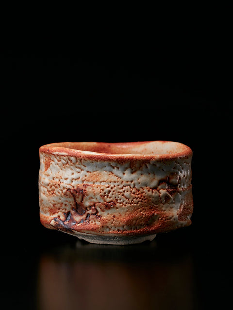 Madder Shino Tea Bowl | Ryotaro Kato