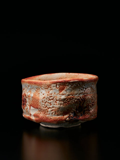 Madder-Red Shino Tea Bowl | Ryotaro Kato (alternate view)
