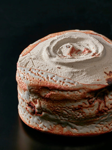 Madder-Red Shino Tea Bowl | Ryotaro Kato (alternate view)