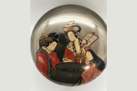 三酸図　三大美女（楊貴妃）蒔絵棗｜若宮隆志（別角度）
