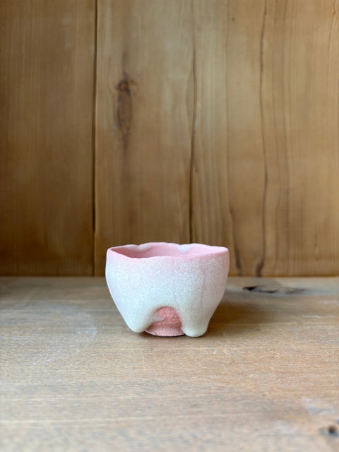Neritsugi Sake Cup, Pink Greige / Sake Cup, Strawberry Milk | Tomoyuki Hoshino (alternate view)