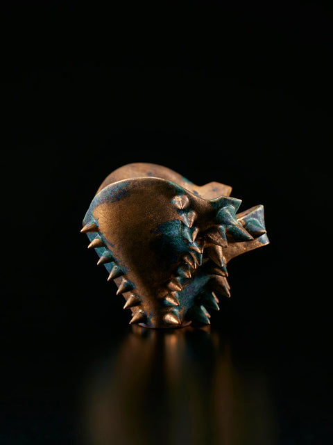 Hoyoroi Sake Cup, Skull Form, Gold and Bronze | Takahiro Koga (alternate view)