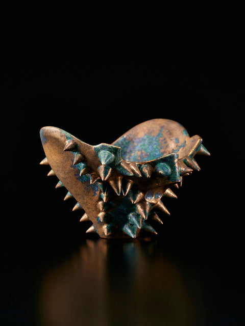 Hoyoroi Sake Cup, Skull Form, Gold and Bronze | Takahiro Koga (alternate view)