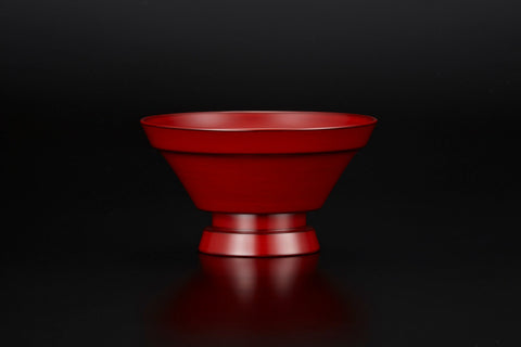 Tatara Bowl, Vermilion Lacquer | Takashi Wakamiya